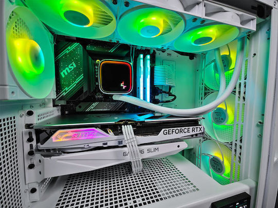 Sirius G:RIGS SIRIUS Ultra Гейминг Настолен компютър (i5-14600KF/32GB DDR4/2TB SSD/GeForce RTX 4070/Без операционна система)