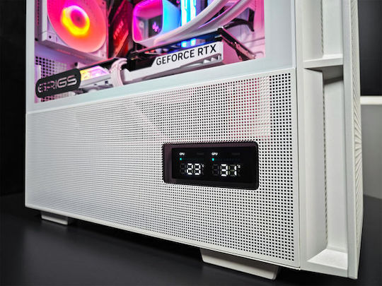 Sirius G:RIGS SIRIUS Ultra Гейминг Настолен компютър (Ryzen 7-7700X/32GB DDR4/2TB SSD/GeForce RTX 4070/Без операционна система)