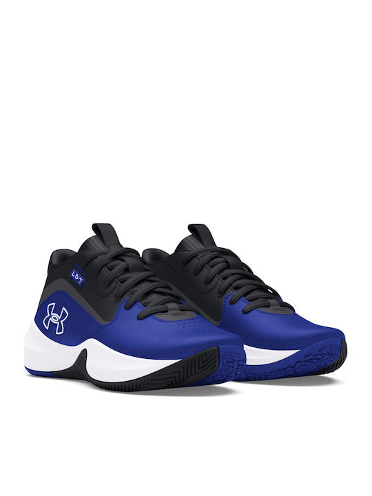 GS Lockdown 7 Kids Sports Shoes Basketball with Laces Black-Blue