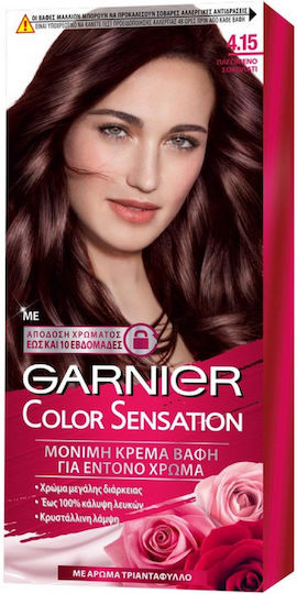 Garnier Color Sensation Βαφή Μαλλιών 4.15 Παγωμένο Σοκολατί 110ml
