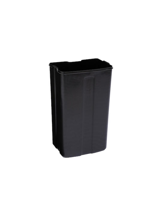 5Five Waste Bin Waste Metallic with Pedal Black 20lt 1pcs