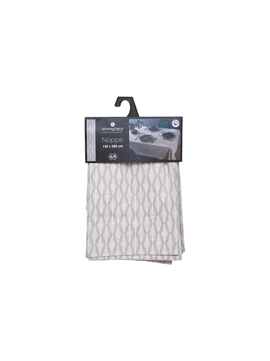 Atmosphera Τραπεζομάντηλο Βαμβακερό Dune Beige 178553c 250x150εκ.