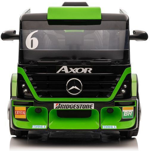 Mercedes Axor Φορτηγό Μονοθέσιο με Τηλεκοντρόλ 12 Volt Πράσινο για 3+ Ετών