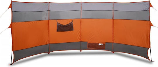Vidaxl Paravan de Vânt pentru Camping Portocaliu Impermeabil 366x152x152 cm Portocaliu