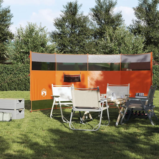 Vidaxl Paravan de Vânt pentru Camping Portocaliu Impermeabil 366x152x152 cm Portocaliu