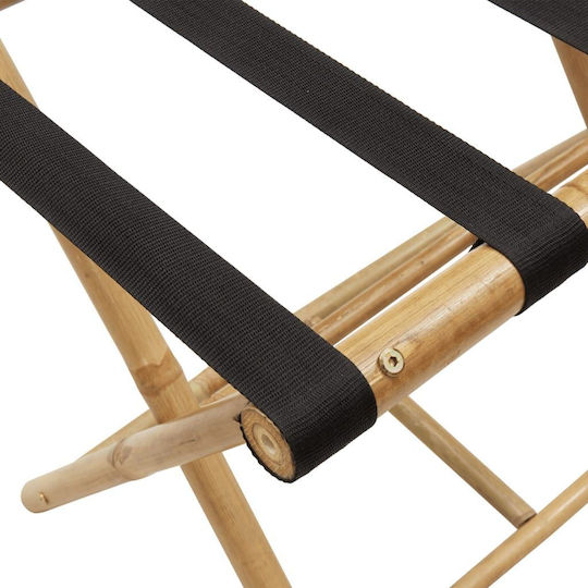 vidaXL Wooden Foldable Hotel Luggage Rack Brown with Dimensions 62x42xH50.5cm Foldable
