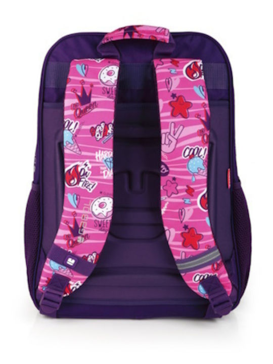 Gabol Sticker Schulranzen Rucksack Für Junior High-High School Rosa 23lt