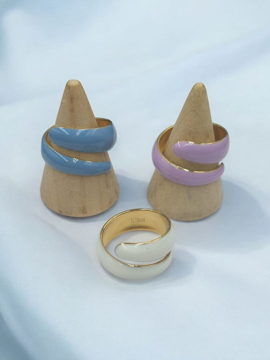 Women's Gold Plated Steel Ring Women's Gold Plated Steel Ring