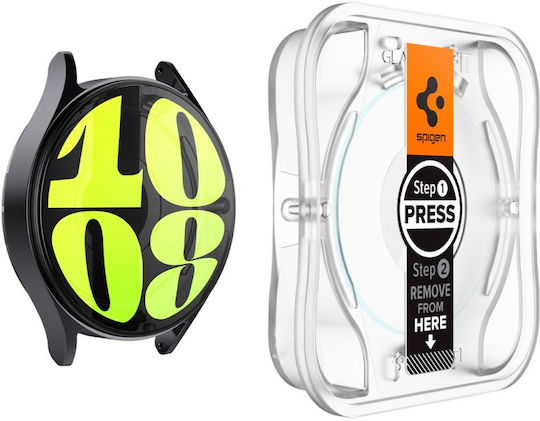 Spigen Glas.tR EZ Fit Gehärtetes Glas für das Galaxy Watch7 40 mm 2Stück AGL08494