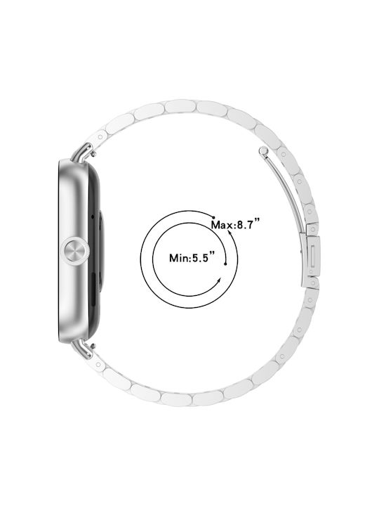Armband Rostfreier Stahl Schwarz (Xiaomi Redmi Watch 4/5/Smart Band 8/9 Pro)