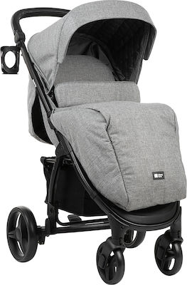 Kikka Boo Madrid 3 in 1 Adjustable 3 in 1 Baby Stroller Suitable for Newborn Dark Grey Melange 9.5kg