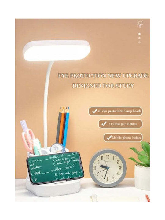 LED Φωτιστικό Γραφείου σε Λευκό Χρώμα