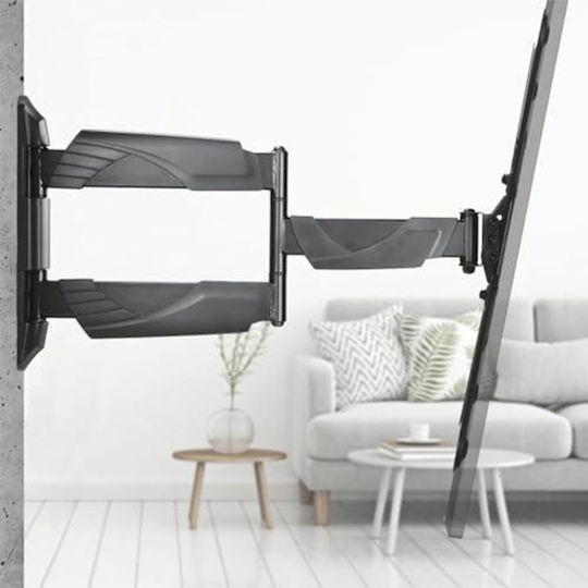 HAMA 00220828 Wall Mounted TV Mount With Extension Arm Up To 165" And 35kg Black