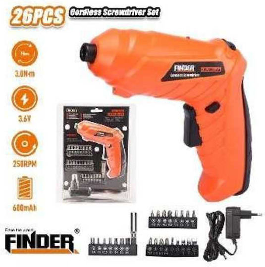 Finder Κατσαβίδι Μπαταρίας 3.6V