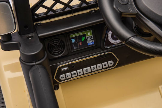 Kinder Auto Doppelsitzer Toyota FJ 4x4 Beige