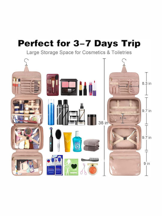 Damen Necessaire in Schwarz Farbe mit Transparenz 23cm