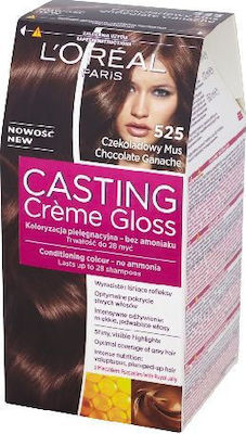 L'Oreal Paris Casting Creme Gloss Комплект Боя за Коса Без амоняк 525 Шоколад с черна череша 48мл