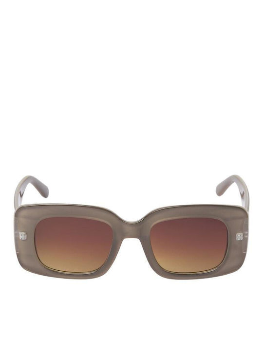 Jack & Jones Women's Sunglasses with Brown Plastic Frame and Brown Gradient Lens 12263221