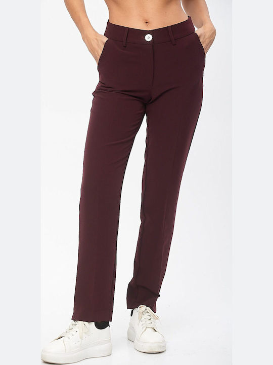 Damen Stoff Hose Blue
