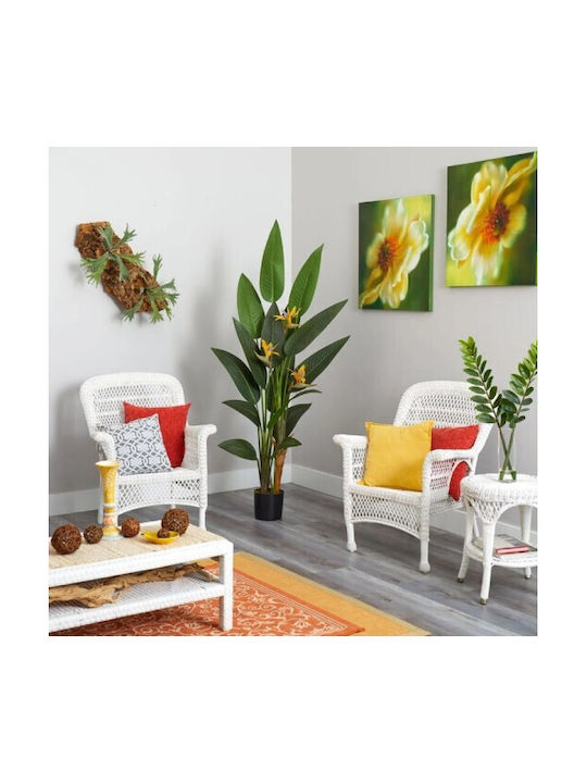 Изкуствено растение в саксия Райска птица Green 160см с LED Gardin