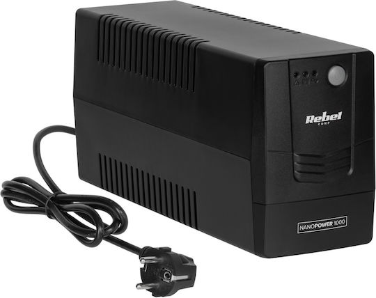 RB-4022 UPS Off-Line 1000VA 600W με 2 Schuko Πρίζες