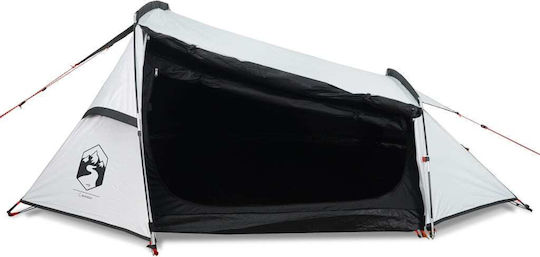 vidaXL Campingzelt Tunnel Weiß für 2 Personen 360x135x105cm