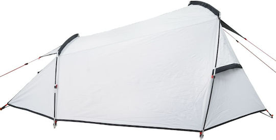 vidaXL Campingzelt Tunnel Weiß für 2 Personen 360x135x105cm