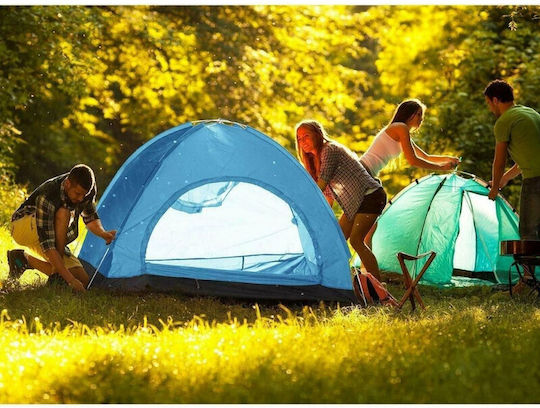 Автоматична Лятна Къмпинг Сцена Igloo Сини за 3 души 200x200x135 см