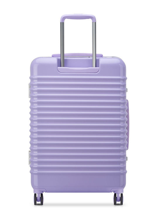 Delsey Bastille 2.0 Μεσαία Βαλίτσα Ταξιδίου Σκληρή Lavender με 4 Ρόδες Ύψους 65εκ.