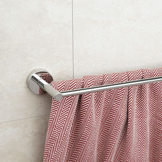 Karag Uno Double Wall-Mounted Bathroom Hook 60x60cm Silver Karag Uno Double Wall-Mounted Bathroom Hook 60x60cm Silver
