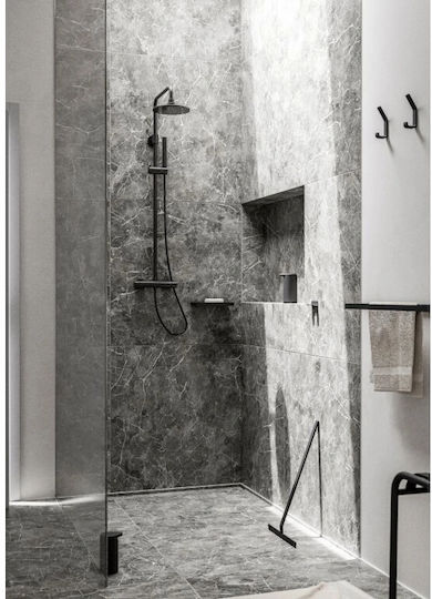 Zone Denmark Regal-Einheit Badezimmer Doppel Wandmontage ​44x12.5cm Schwarz