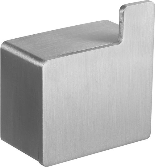 Kapitan Cârlig de Baie Simplu cu șuruburi ​5.5x5.5cm Inox Gri