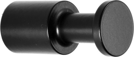 Kapitan Cârlig De Baie Simplu Cu Șuruburi 1.6x1.6cm Inox Negru