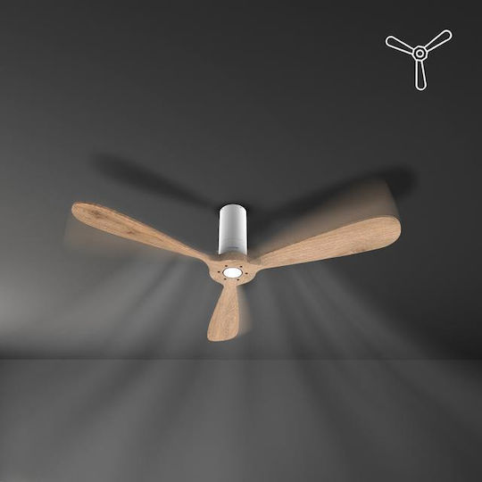 Cecotec EnergySilence Aero 5500 Aqua Connected Ceiling Fan 132.08cm Beige / White