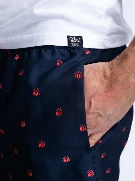 Men's Swimwear Shorts Blue with Patterns