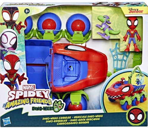 Hasbro Marvel Spidey And His Amazing Friends Dino Webs Crawler Vehicle for Ages 3 Plus