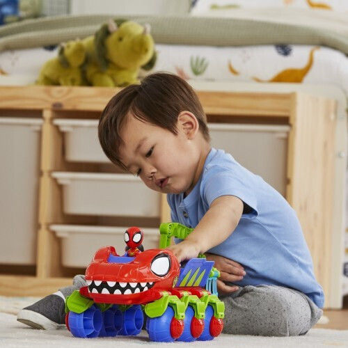 Hasbro Marvel Spidey And His Amazing Friends Dino Webs Crawler Vehicle for Ages 3 Plus
