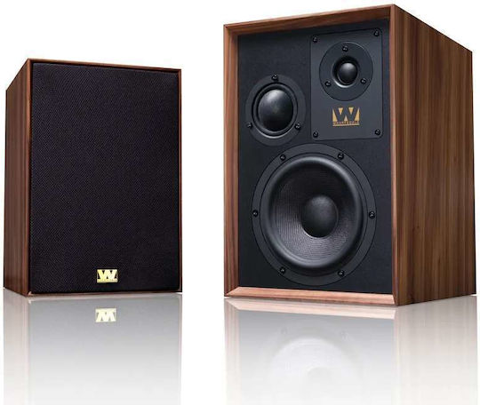 Wharfedale Super Denton WH-070305-00A Двойка Hi-Fi Говорители Bookself 3 Брой шофьори Орех