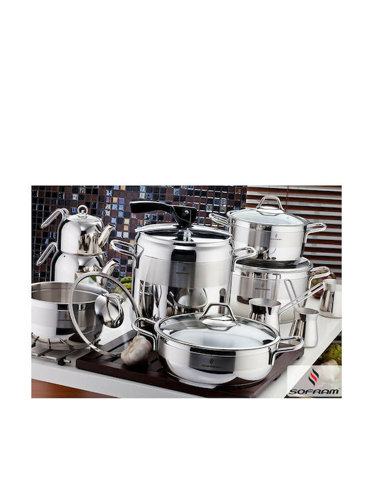 Sofram Soft Ανοξείδωτη Ρηχή Κατσαρόλα 5lt / 28cm