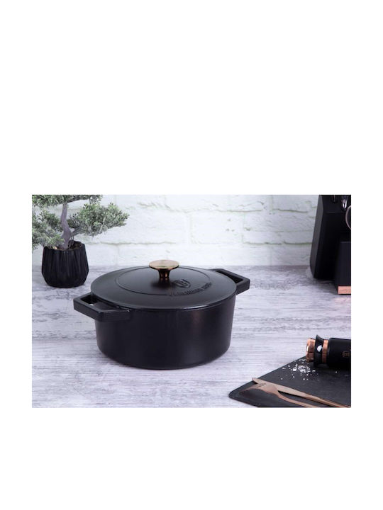Berlinger Haus Black Royal Collection Deep Pot made of Cast Iron 4.3lt / 24cm