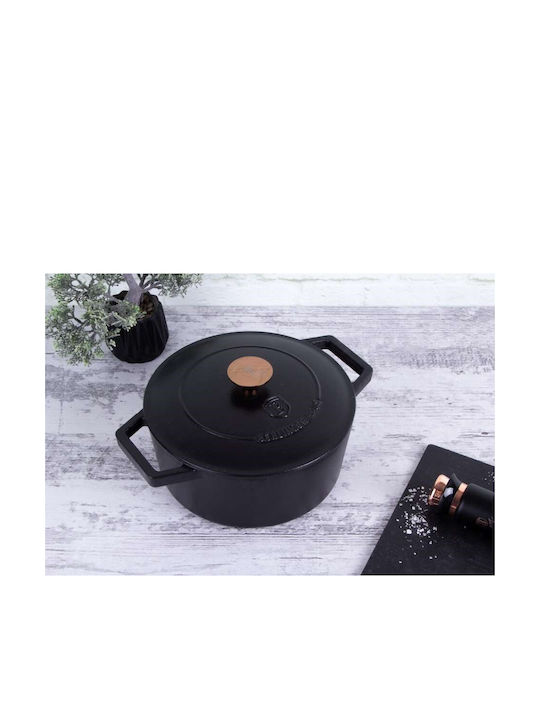 Berlinger Haus Black Royal Collection Deep Pot made of Cast Iron 4.3lt / 24cm