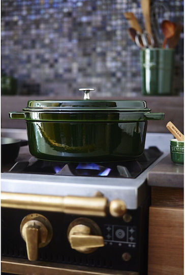 Staub Oval Cocotte Γάστρα Οβάλ Μαντεμένια 33x33cm 6.7lt
