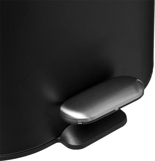 5Five Metallic Bathroom Basket Soft Close 6lt Black