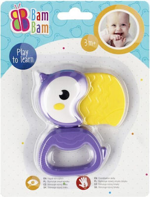 Bam Bam Rattle Toucan Teething Rattle for 0 m+ 1pcs