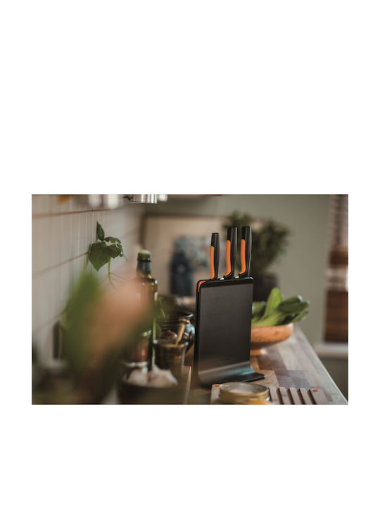 Fiskars Σετ Μαχαίρια με Βάση από Ανοξείδωτο Ατσάλι