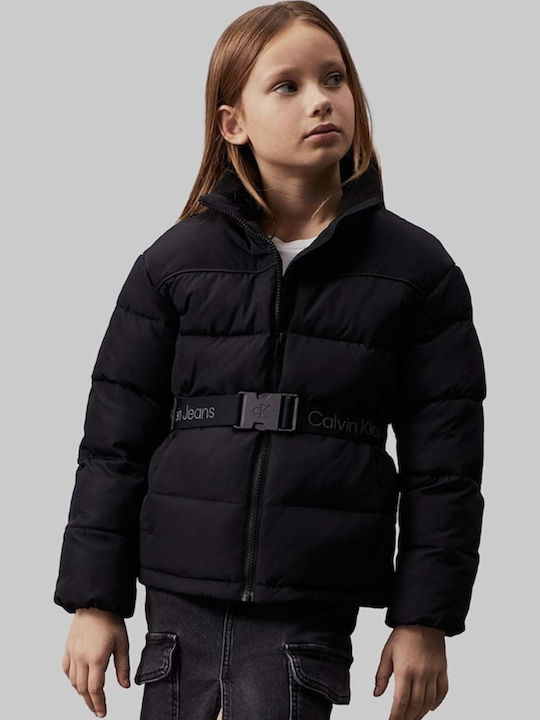 Kids' Casual Jacket Black Logo
