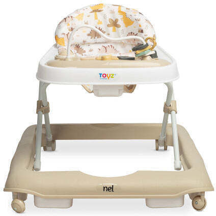 Caretero Baby Walker with Music for 6+ Months Brown