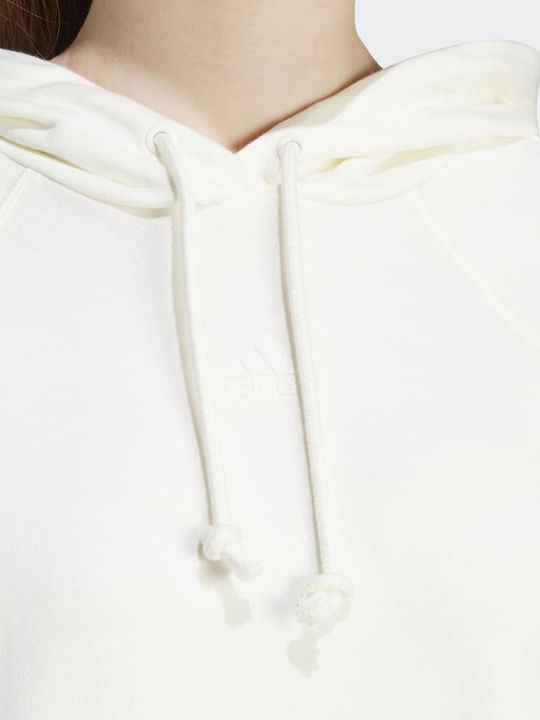 Graphic Women's Sweatshirt Hooded White