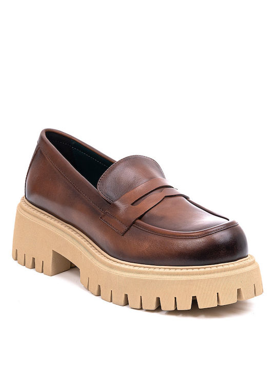 DEI COLLI LEATHER CHUNKY MOCASINE - Taba BIG102/CUOIO