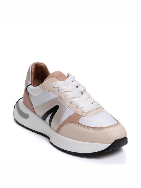 ALEXANDER SMITH LEATHER SNEAKERS HYDED - White HYDED/WHITE